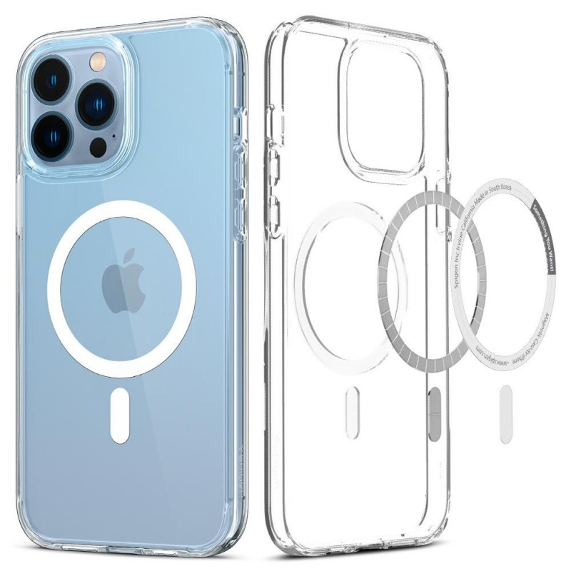 Spigen Ultra Hybrid Mag MagSafe custodia per Apple iPhone 13 Pro, bianca
