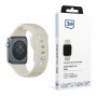 3mk Cinturino in silicone per Apple Watch 42/44/45/49 mm, beige
