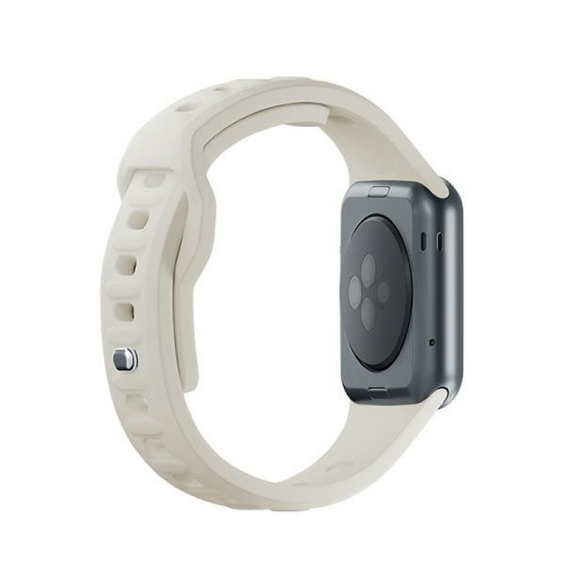 3mk Cinturino in silicone per Apple Watch 42/44/45/49 mm, beige