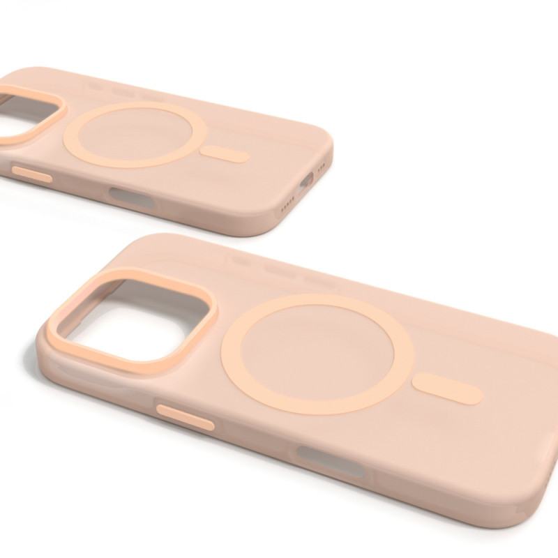 Puro Daylight custodia in silicone MagSafe per iPhone 16 Pro Max, beige