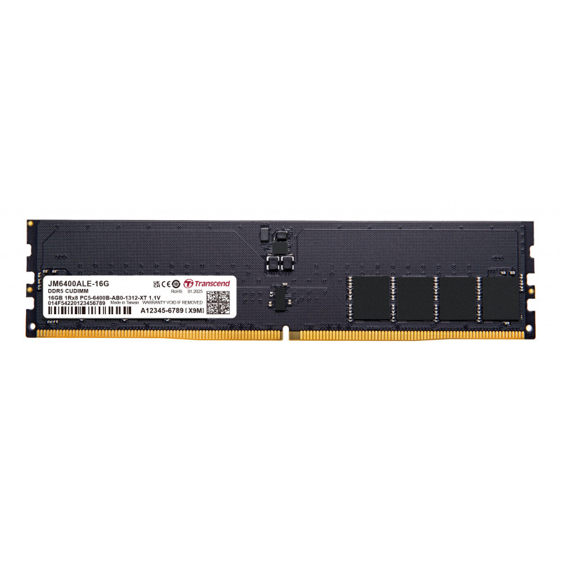 Transcend JM6400ALE-16G 16 GB DDR5 6400 CUDIMM CL52, 1,1 V