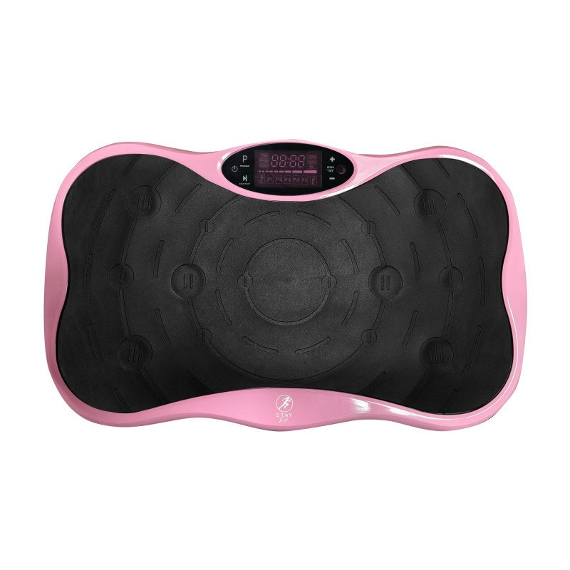 Piattaforma vibrante per fitness Extralink Moonwalk SpinMove, 200 W, rosa
