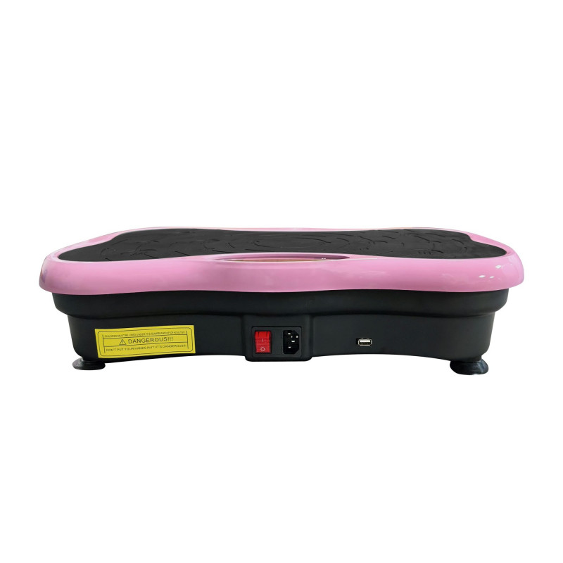 Piattaforma vibrante per fitness Extralink Moonwalk SpinMove, 200 W, rosa
