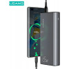 Power bank USAMS PB59 US-CD165 30000 mAh, 65 W, 2x QC3.0 + PD, nero, con cavo USB-C a USB-C