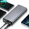 Power bank USAMS PB59 US-CD165 30000 mAh, 65 W, 2x QC3.0 + PD, nero, con cavo USB-C a USB-C
