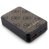 Guess GUPB10DP4GEGW Power Bank 10000 mAh, 18 W, 4G Leather Metal Logo, marrone