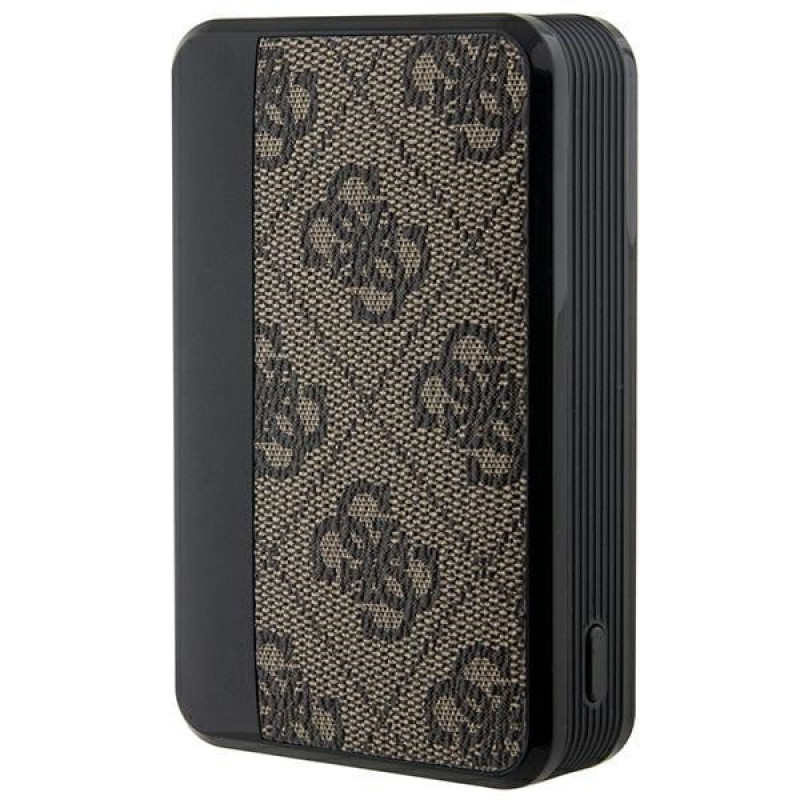 Guess GUPB10DP4GEGW Power Bank 10000 mAh, 18 W, 4G Leather Metal Logo, marrone