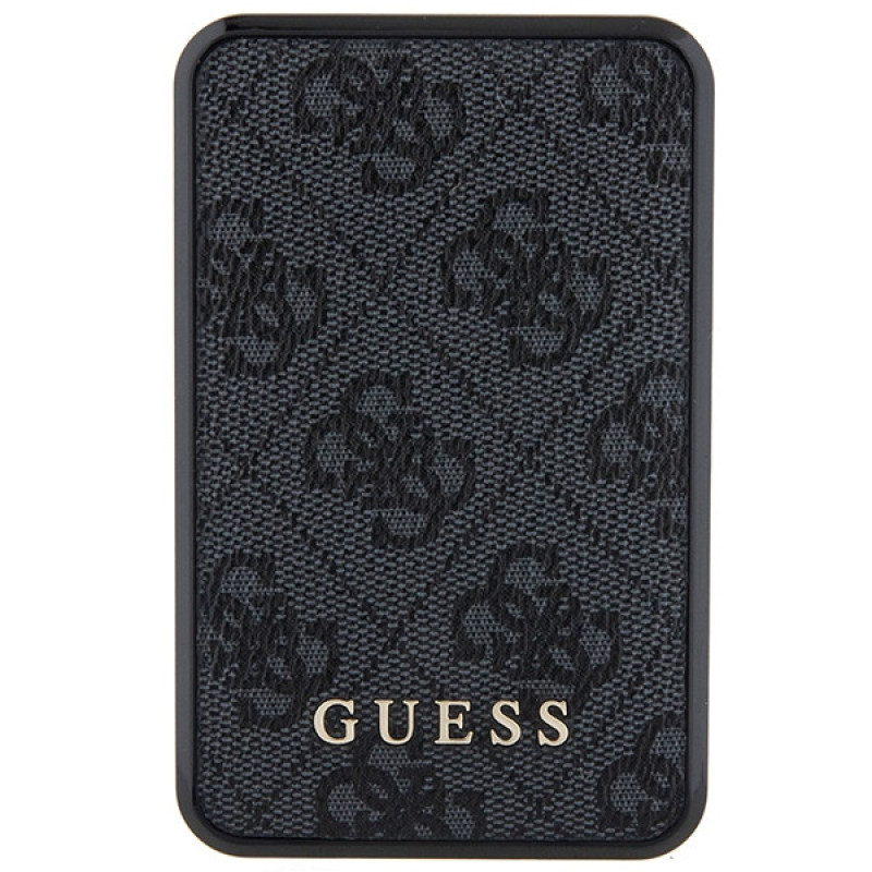 Guess GUPB10DP4GEGK Power Bank 10000 mAh, 18 W, 4G Leather Metal Logo, nero