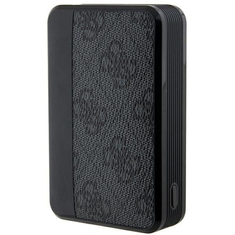 Guess GUPB10DP4GEGK Power Bank 10000 mAh, 18 W, 4G Leather Metal Logo, nero