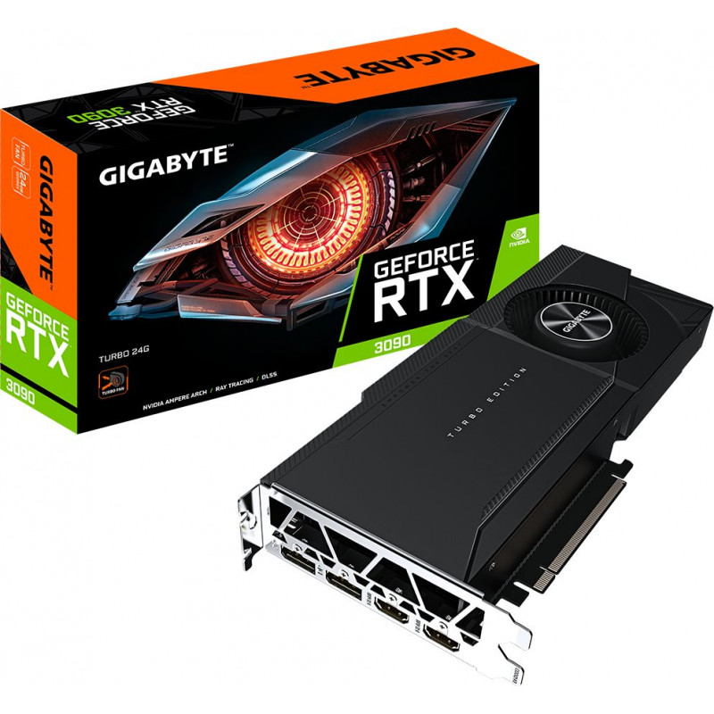 Scheda grafica Gigabyte GeForce RTX 3090 Turbo 24G, 24 GB, GV-N3090TURBO-24GD