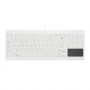 Tastiera USB Active Key AK-C7412, layout francese, bianca