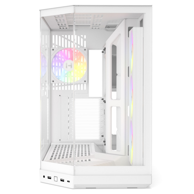 Case per PC HYTE Y50 Snow White, bianco, vetro temperato x 3