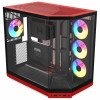 Case per PC HYTE Y50 Wild Cherry, rosso, vetro temperato x 3
