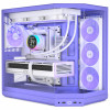 Case per PC HYTE Y50 Taro Milk, viola, vetro temperato x 3