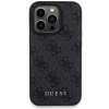 Bundle custodia rigida per Apple iPhone 14 Pro + powerbank MagSafe da 5000 mAh Guess GUBPM5P14L4GEMGK, 4G Metal Logo, nero