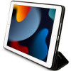 Karl Lagerfeld KLFC10SAKHPKK Saffiano Monogram Ikonik custodia a libro per Apple iPad 10.2 (7ª, 8ª, 9ª gen), nera