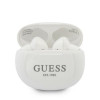 Guess GUTWS1CWHTWS Cuffie wireless in-ear con docking station, Bluetooth 5.0, bianche
