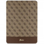 Custodia Guess GUFCP12PS4SGW per Apple iPad Pro 12.9 (2020/2021/2022, 4ª/5ª/6ª gen), 4G Stripe Allover, marrone