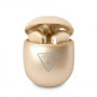 Cuffie wireless TWS in-ear Guess GUTWST82TRD con docking station, Triangle Logo, Bluetooth 5.0, oro