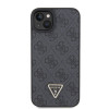 Guess GUHCP15MP4TDSCPK Custodia rigida Apple iPhone 15 Plus / 14 Plus, Crossbody 4G Metal Logo, nera