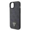 Guess GUHCP15MP4TDSCPK Custodia rigida Apple iPhone 15 Plus / 14 Plus, Crossbody 4G Metal Logo, nera