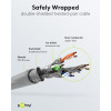 Cavo patch Goobay CAT 6A S/FTP (PiMF), 5 m, grigio, set da 10, conduttore in rame (CU), guaina senza alogeni (LSZH)