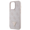 Guess GUHCP13LP4TDSCPP Custodia rigida rosa per Apple iPhone 13/13 Pro, Crossbody 4G Metal Logo