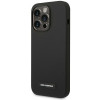 Karl Lagerfeld KLHMP14LSLMP1K Custodia rigida nera per Apple iPhone 14 Pro, Silicone Plaque, MagSafe