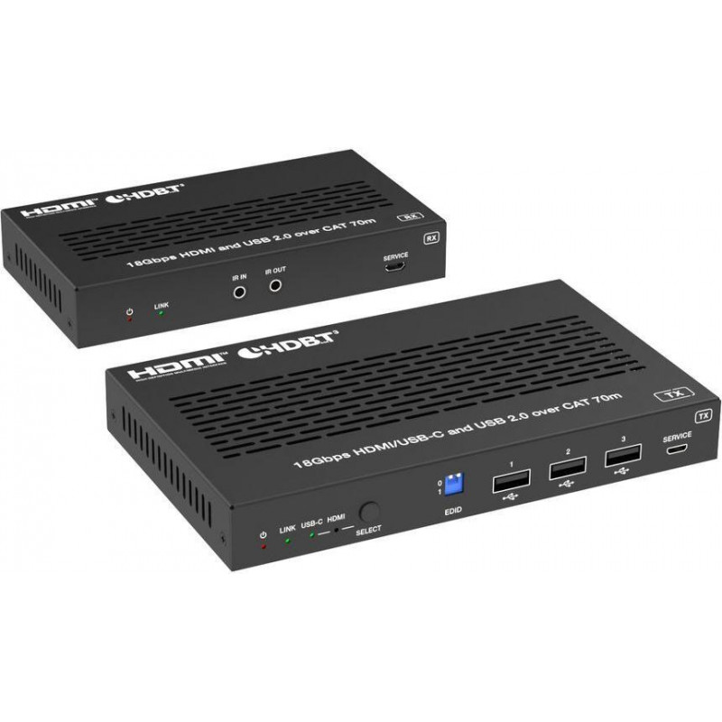 Vivolink VLHUB121-EXT Extender 4K HDMI e USB-C
