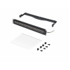 StarTech.com C6APANELSTP241UFT Patch panel passante 24 porte 1U, Cat6a schermato, RJ45, 19", nero