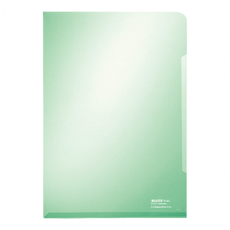 Leitz Super Premium 41530099 buste trasparenti, A4, PVC, colori assortiti, 0,15 mm, apertura superiore e laterale