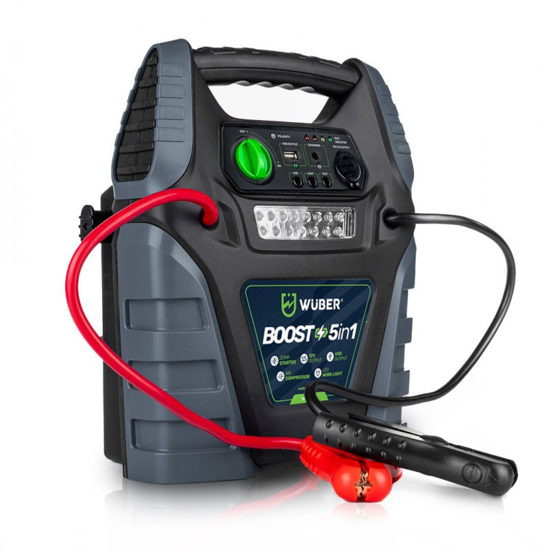 Wuber W14270 compressore d'aria booster 5-in-1 con avviamento d'emergenza