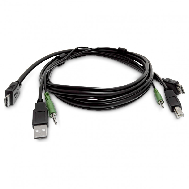 Cavo KVM HDMI StarTech.com SKHDMMKVM-06-TAA conforme TAA, USB 2.0, audio 3,5 mm, 1,8 m