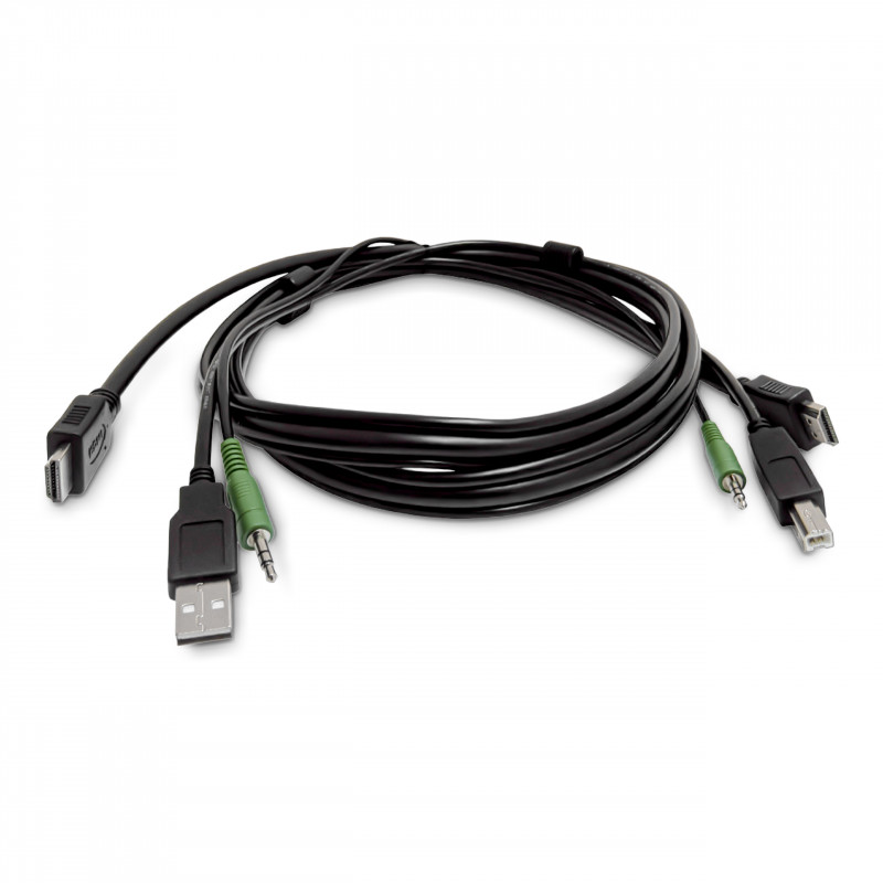 Cavo KVM HDMI StarTech.com SKHDMMKVM-06-TAA conforme TAA, USB 2.0, audio 3,5 mm, 1,8 m