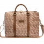 Borsa per laptop Guess GCube Stripes GUCB15HGCFSEW, fino a 16", marrone