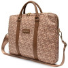 Borsa per laptop Guess GCube Stripes GUCB15HGCFSEW, fino a 16", marrone