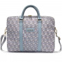 Borsa per laptop Guess GCube Stripes GUCB15HGCFSEB, fino a 16", blu