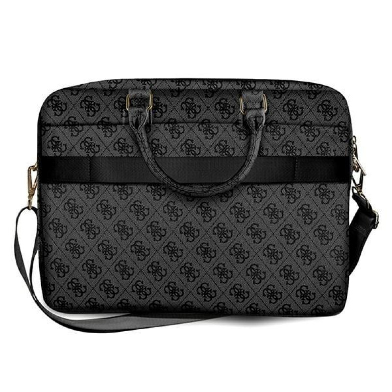 Guess GUCB15G4GFGR Borsa per laptop da 15 pollici, 4G Uptown, grigia
