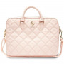 Borsa per laptop Guess GUCB15ZPSQSSGP da 16 pollici, Quilted 4G, rosa