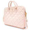 Borsa per laptop Guess GUCB15ZPSQSSGP da 16 pollici, Quilted 4G, rosa