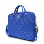 Guess GUCB15ZPSQSSGB Borsa per laptop da 16 pollici, Quilted 4G, blu
