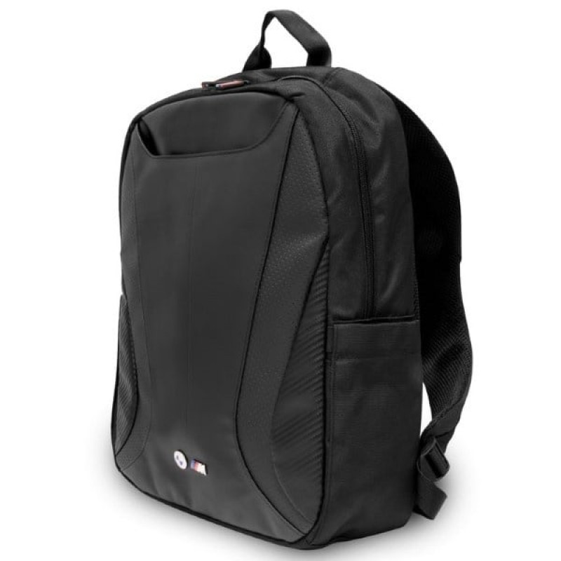 Zaino BMW BMBP15SPCTFK 16 pollici, Carbon&Leather Tricolor, nero