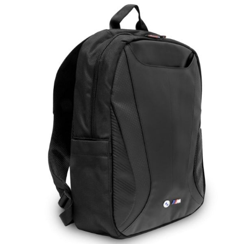 Zaino BMW BMBP15SPCTFK 16 pollici, Carbon&Leather Tricolor, nero