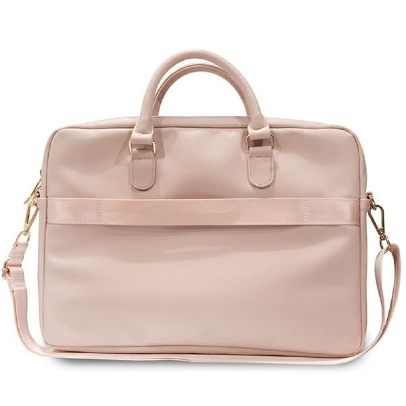 Guess GUCB15ZPGSTEGP Borsa per laptop 16 pollici, Triangle 4G, rosa
