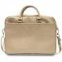 Borsa per laptop Guess GUCB15ZPGSTEGD da 16 pollici, Triangle 4G, oro chiaro
