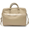 Borsa per laptop Guess GUCB15ZPGSTEGD da 16 pollici, Triangle 4G, oro chiaro