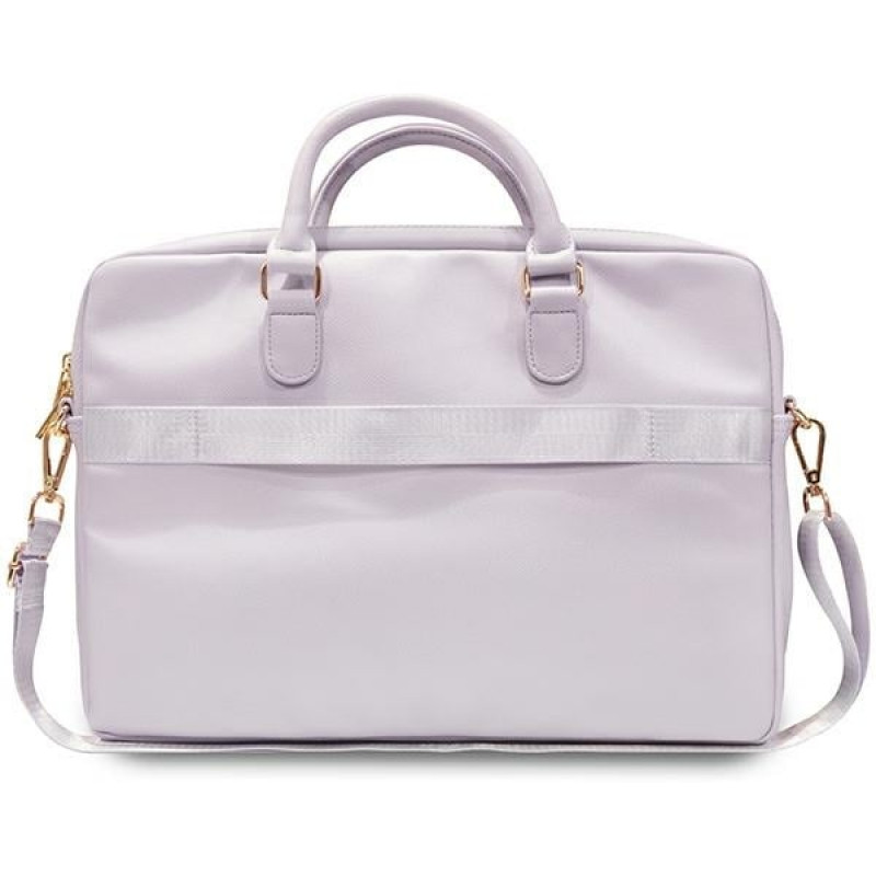 Borsa per laptop Guess GUCB15ZPGSTEGU da 16 pollici, Triangle 4G, viola