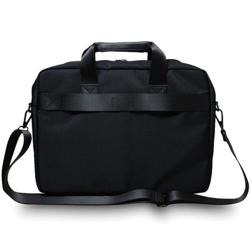 BMW BMCB15COMSCAKR Borsa per laptop 15", Carbon Red Stripes, nera