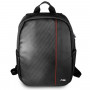 BMW BMBPCO15CAPRBK Zaino, 16 pollici, nero Carbon Red Stripe