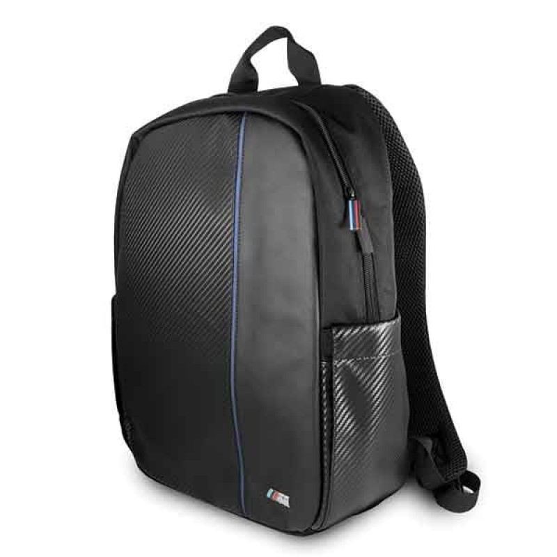 BMW BMBPCO15CAPNBK Zaino, 16 pollici, nero Carbon Navy Stripe